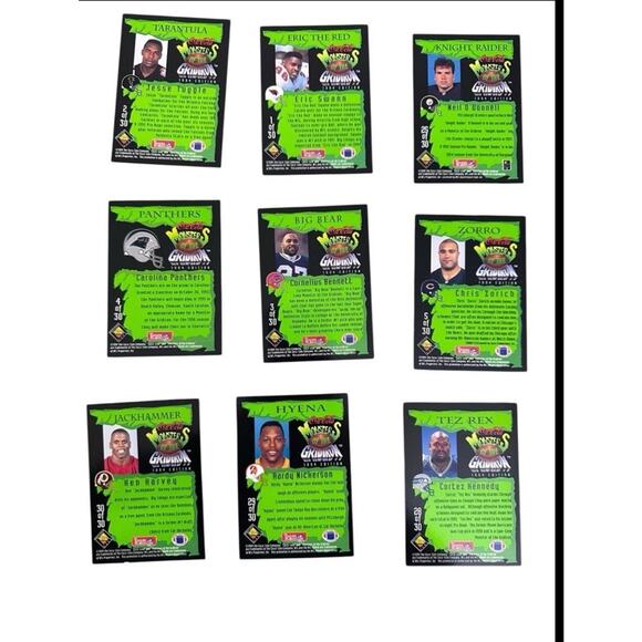 1994 Collector Coca Cola Monsters Of The Gridiron Card Lot 30 Cards - Picture 3 of 9